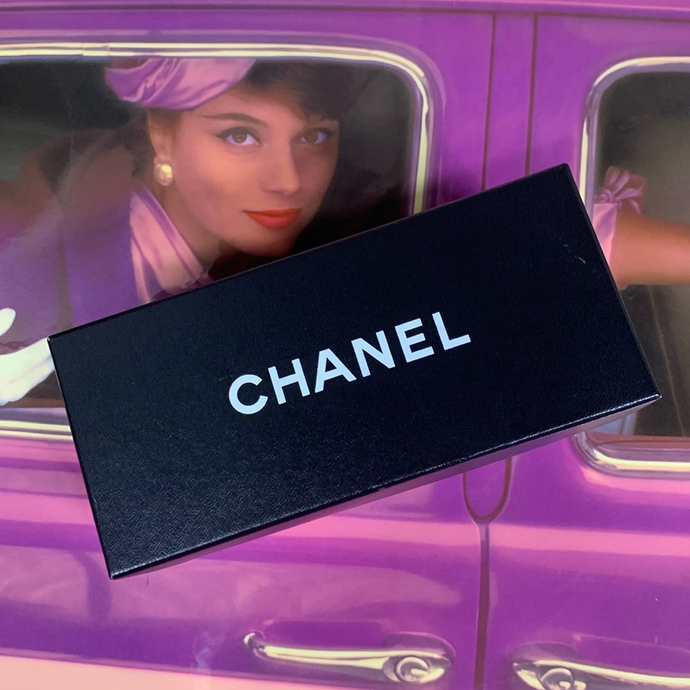 CHANEL Sunglasses Box with Drawstring Bag, Card & Booklet